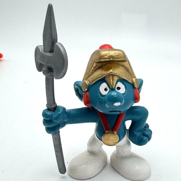 Smurf PVC Figures Set of 7 Schleich Peyo Haymaker Bowler Tennis Smurfette Vtg - Picture 9 of 16